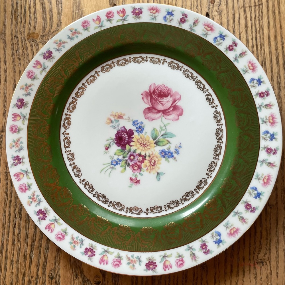 Vintage Porcelain German Bavarian Ceramic China Plate - Picture 8 of 11